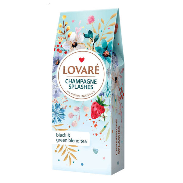 Чай рассыпной черный и зеленый – Брызги шампанского – 80 г (2,82 унции)